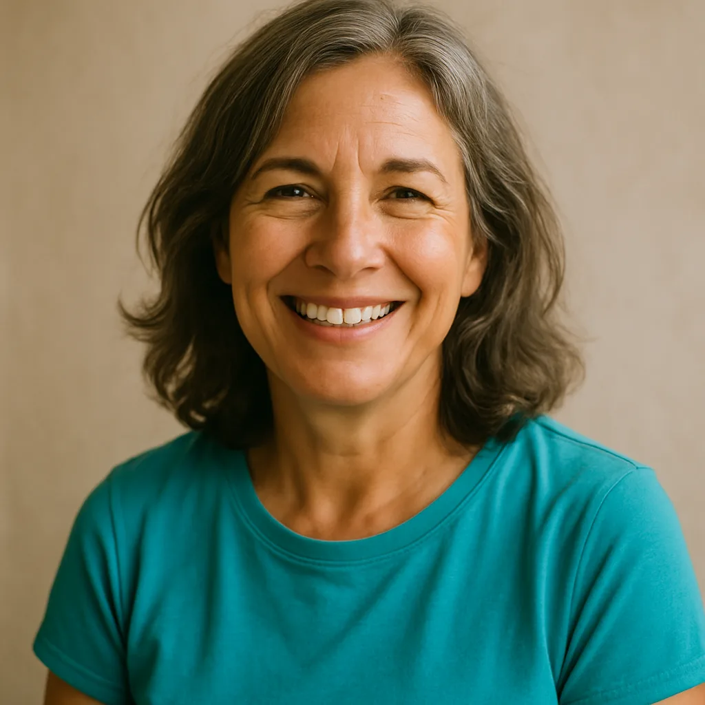 Smiling woman in her 50s — member of The Gloucester Dating Site
